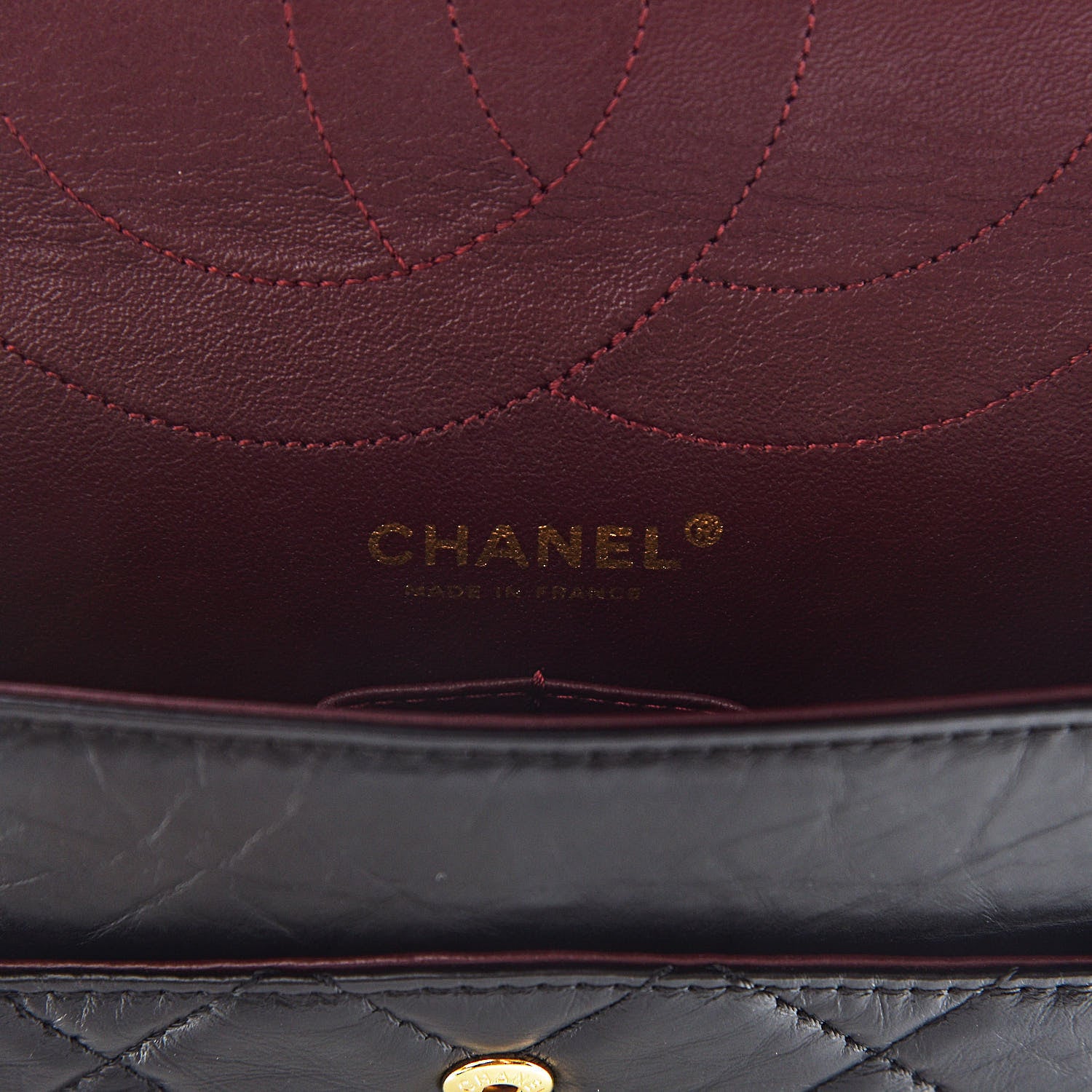 Chanel Aged Calfskin Quilted 2.55 Reissue 227 Flap Black 6 of 10