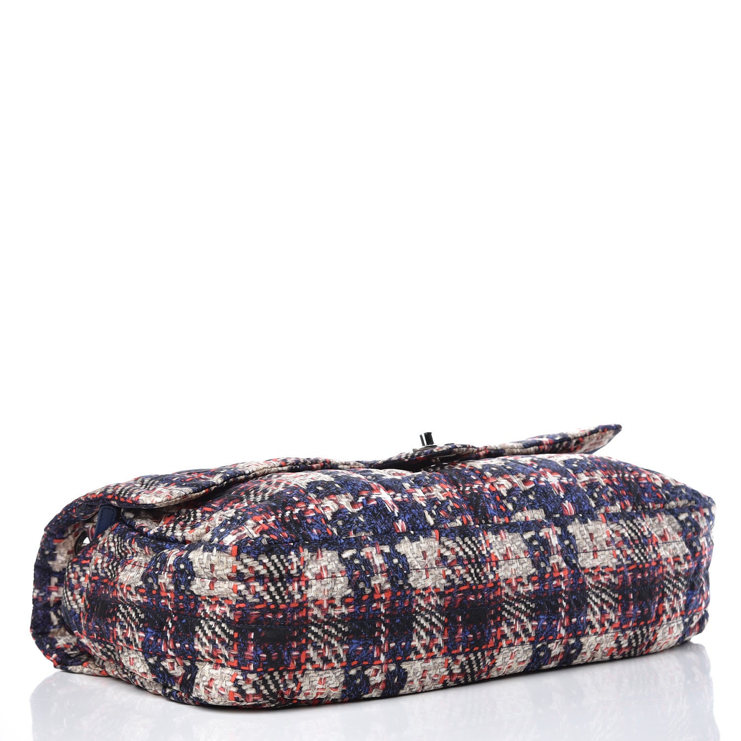 Chanel Nylon Tweed Printed Maxi Flap Multicolor 4 of 8