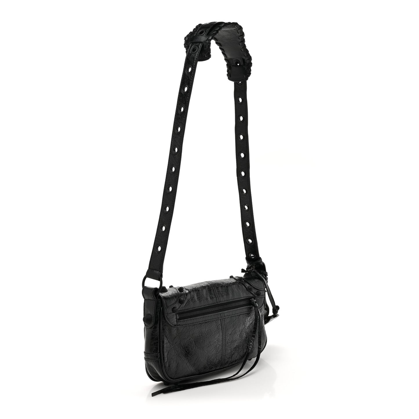 Agneau Arena XS Le Cagole Flap Bag Black