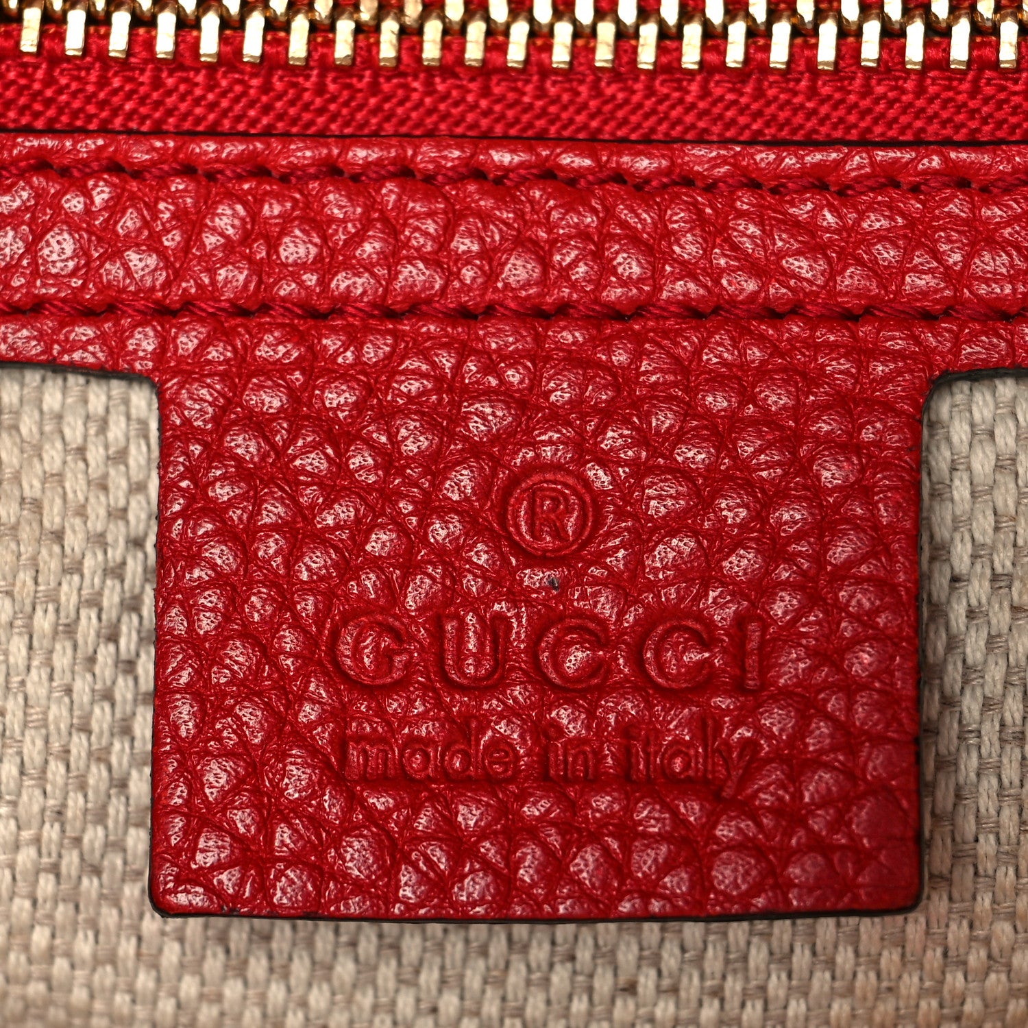 Gucci Pebbled Calfskin Medium Soho Chain Shoulder Bag Tabasco Red 6 of 13