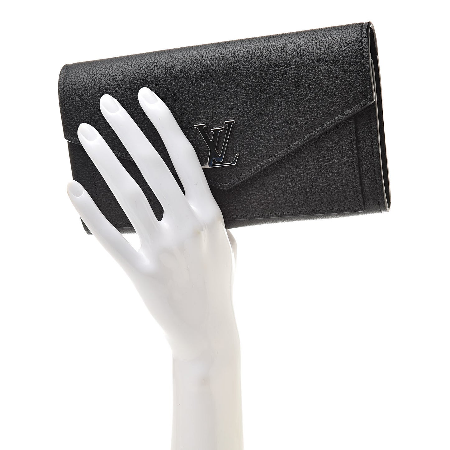 Soft Calfskin My Lockme Wallet Black