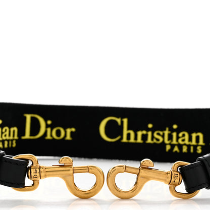 Christian Dior Canvas Embroidered Shoulder Strap Fuchsia Yellow 5 of 5