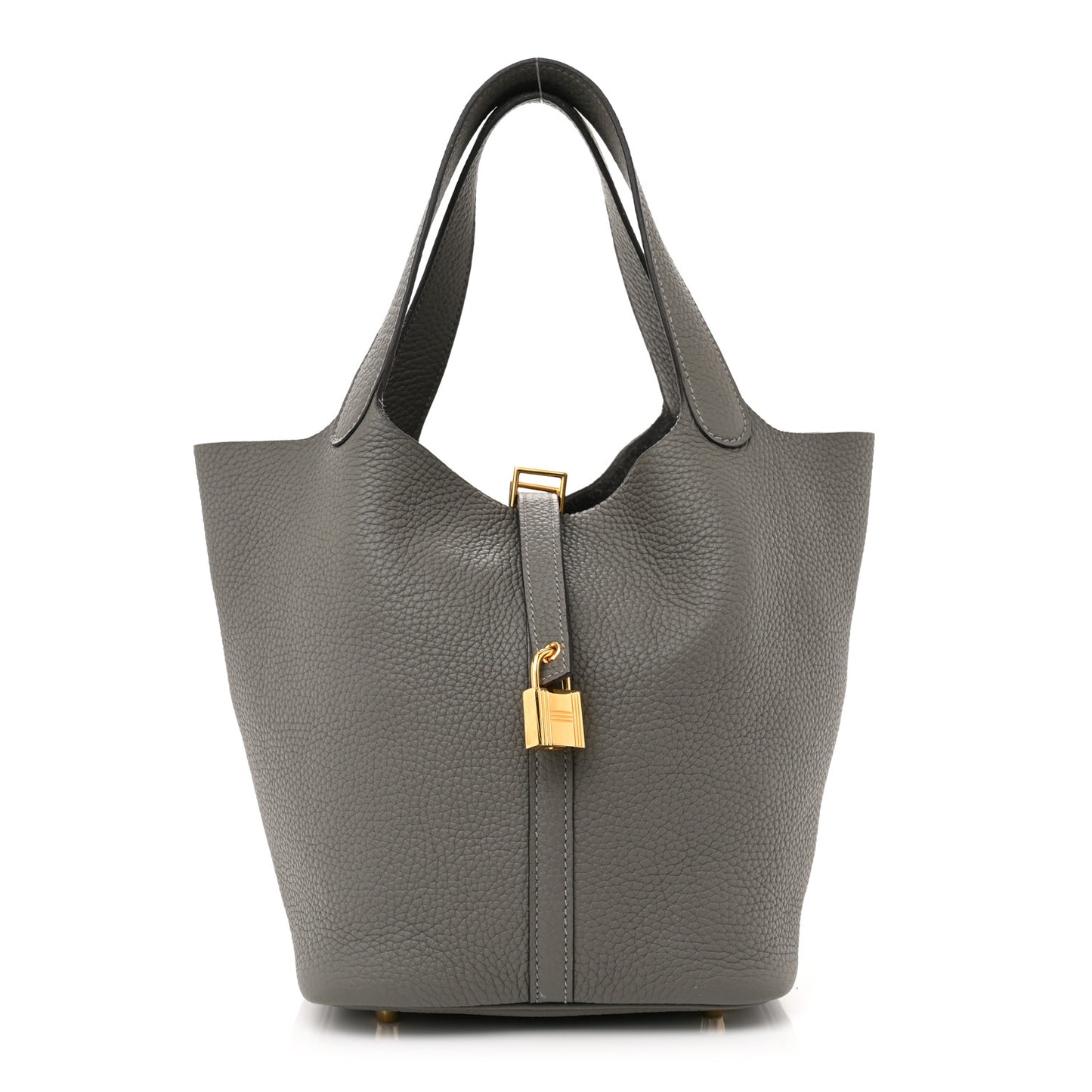 Taurillon Clemence Picotin Lock 22 MM Gris Meyer