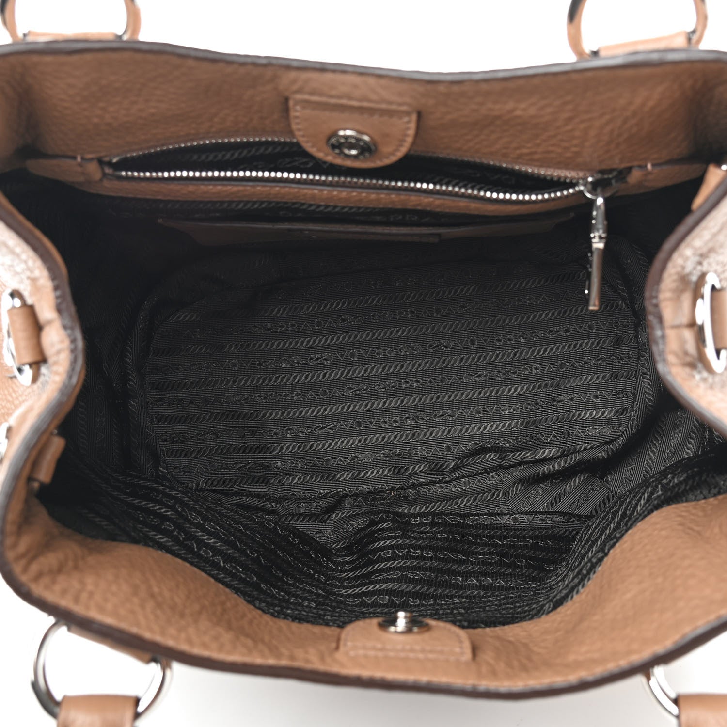 Prada Vitello Daino Tote Caramel 4 of 8