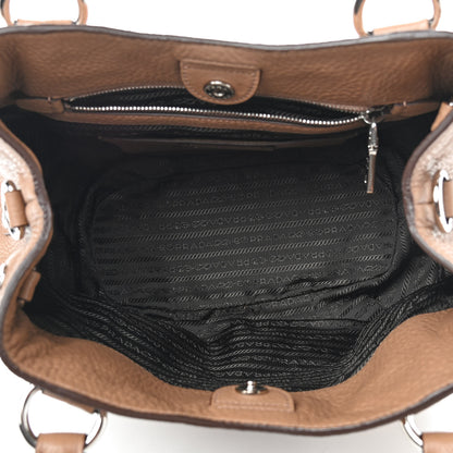 Prada Vitello Daino Tote Caramel 4 of 8