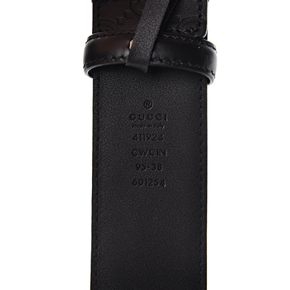 Gucci Guccissima Signature Interlocking G 40mm Belt 95 38 Black 6 of 7