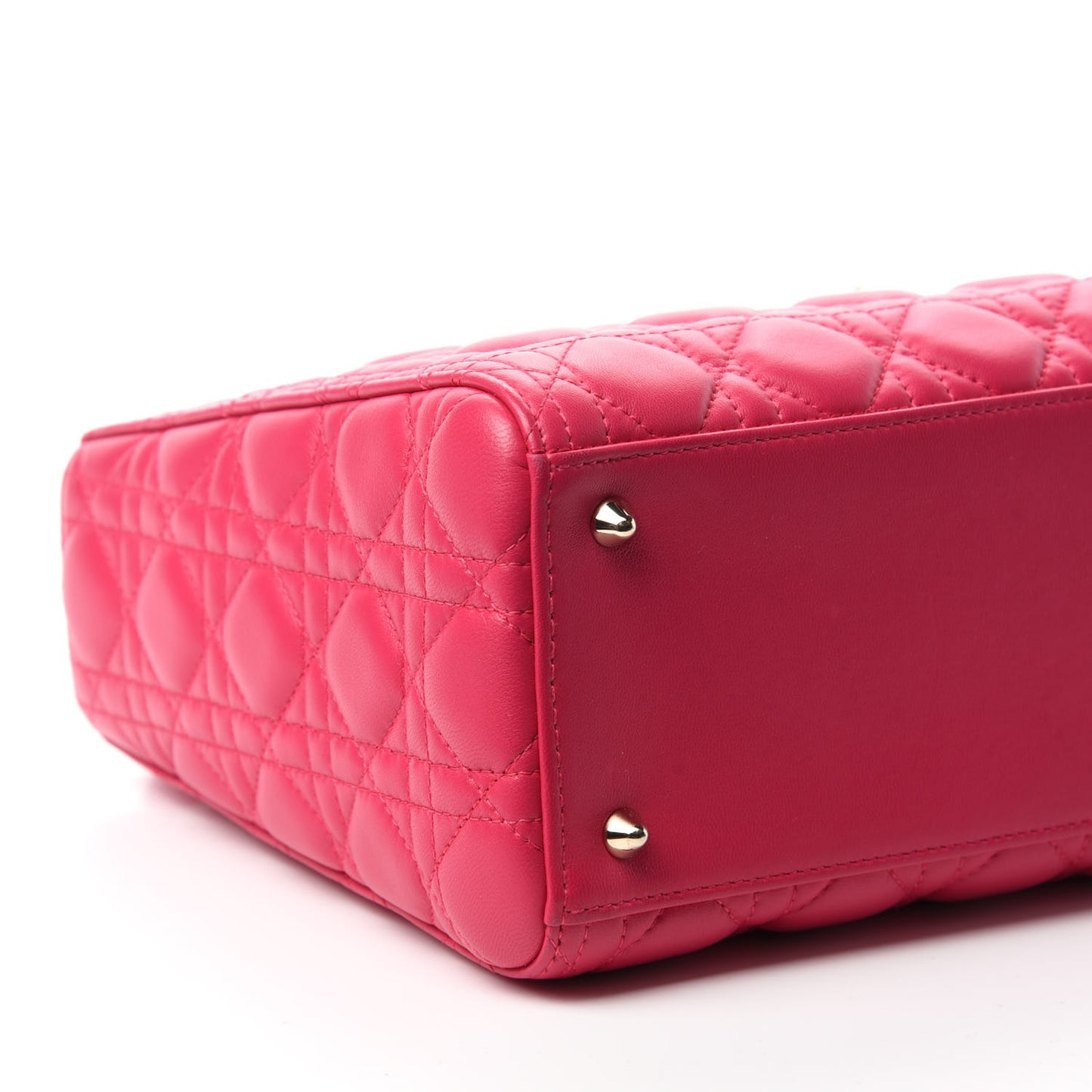 Lambskin Cannage Medium Lady Dior Pink