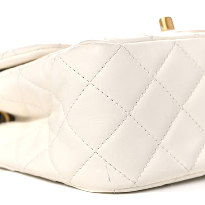 Chanel Lambskin Quilted Mini Pearl Crush Flap White 5 of 11