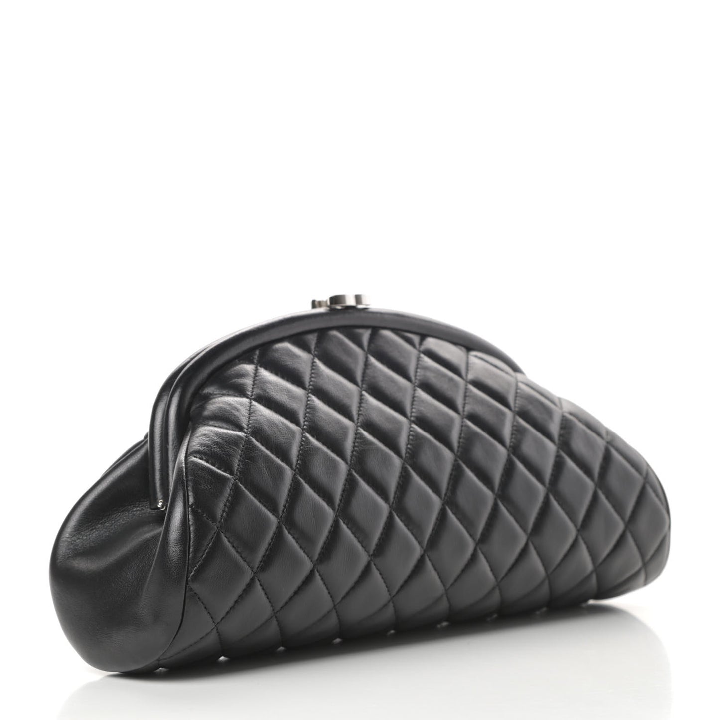 Lambskin Quilted Timeless Clutch Black
