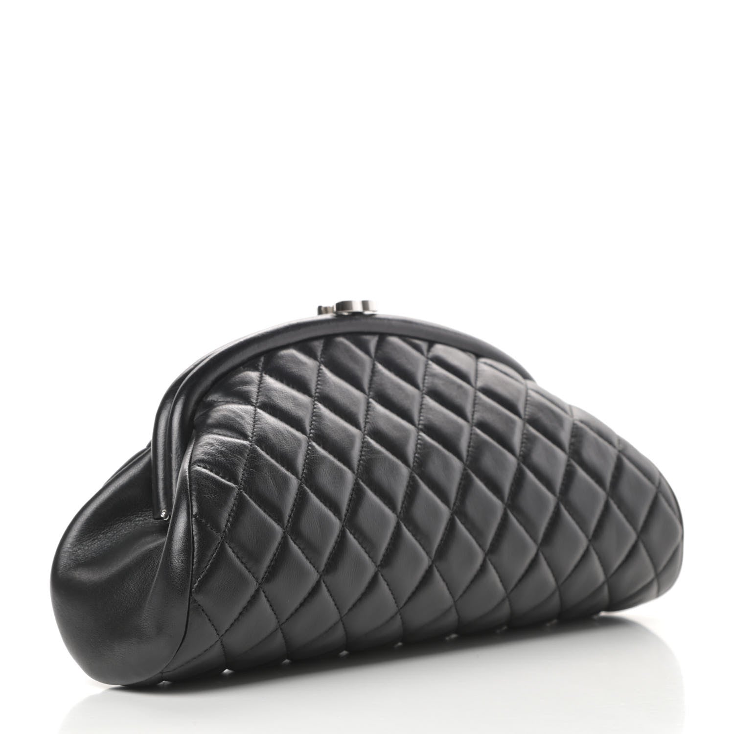 Chanel Lambskin Quilted Timeless Clutch Black 3 of 8