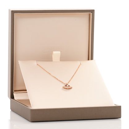 Bulgari 18K Rose Gold Diamond Divas' Dream Openwork Pave Pendant Necklace 4 of 4