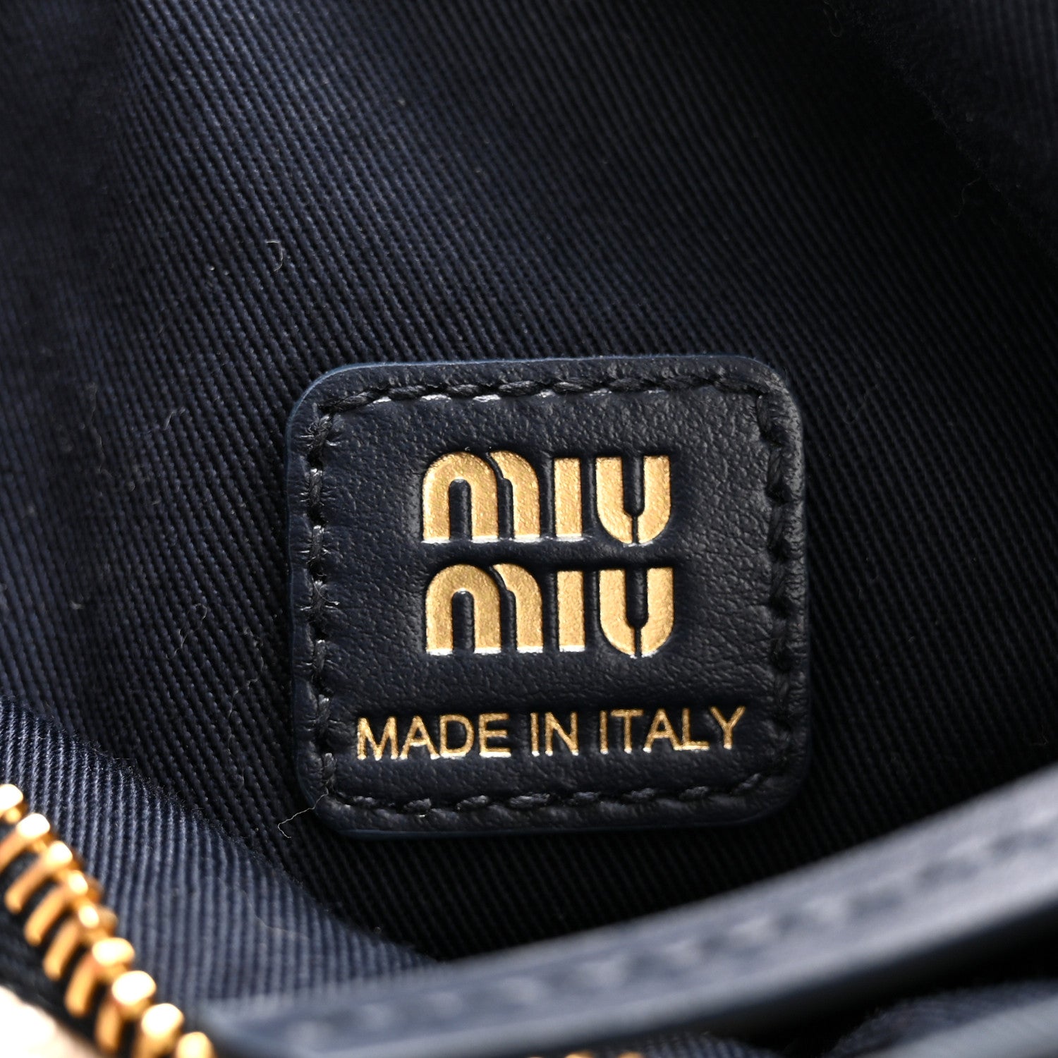 Miu Miu Fabric Crochet Pouch Blue White 1740719 – FASHIONPHILE