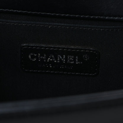 Chanel Lambskin Quilted Medium Boy Flap Black 6 of 11