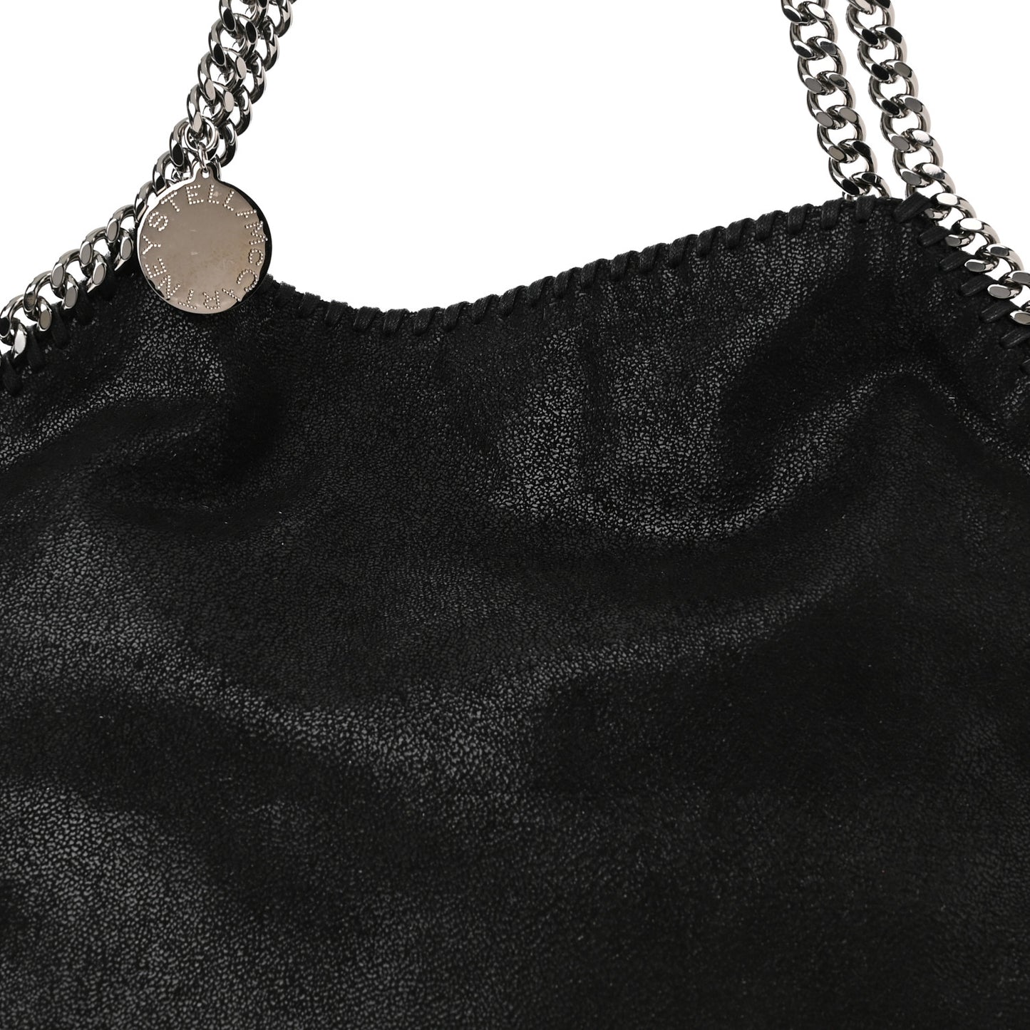 Shaggy Deer Falabella Fold Over Tote Black
