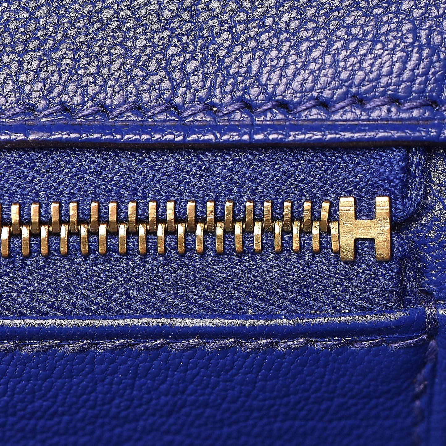 Togo Birkin 35 Bleu Electrique
