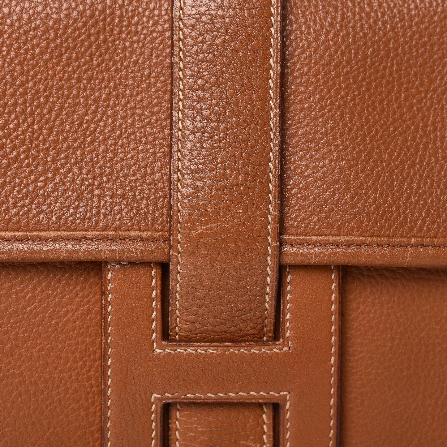 Taurillon Clemence Jige PM Clutch Gold