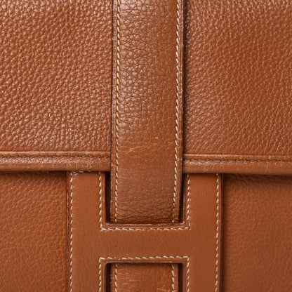 Hermes Taurillon Clemence Jige PM Clutch Gold 13 of 19