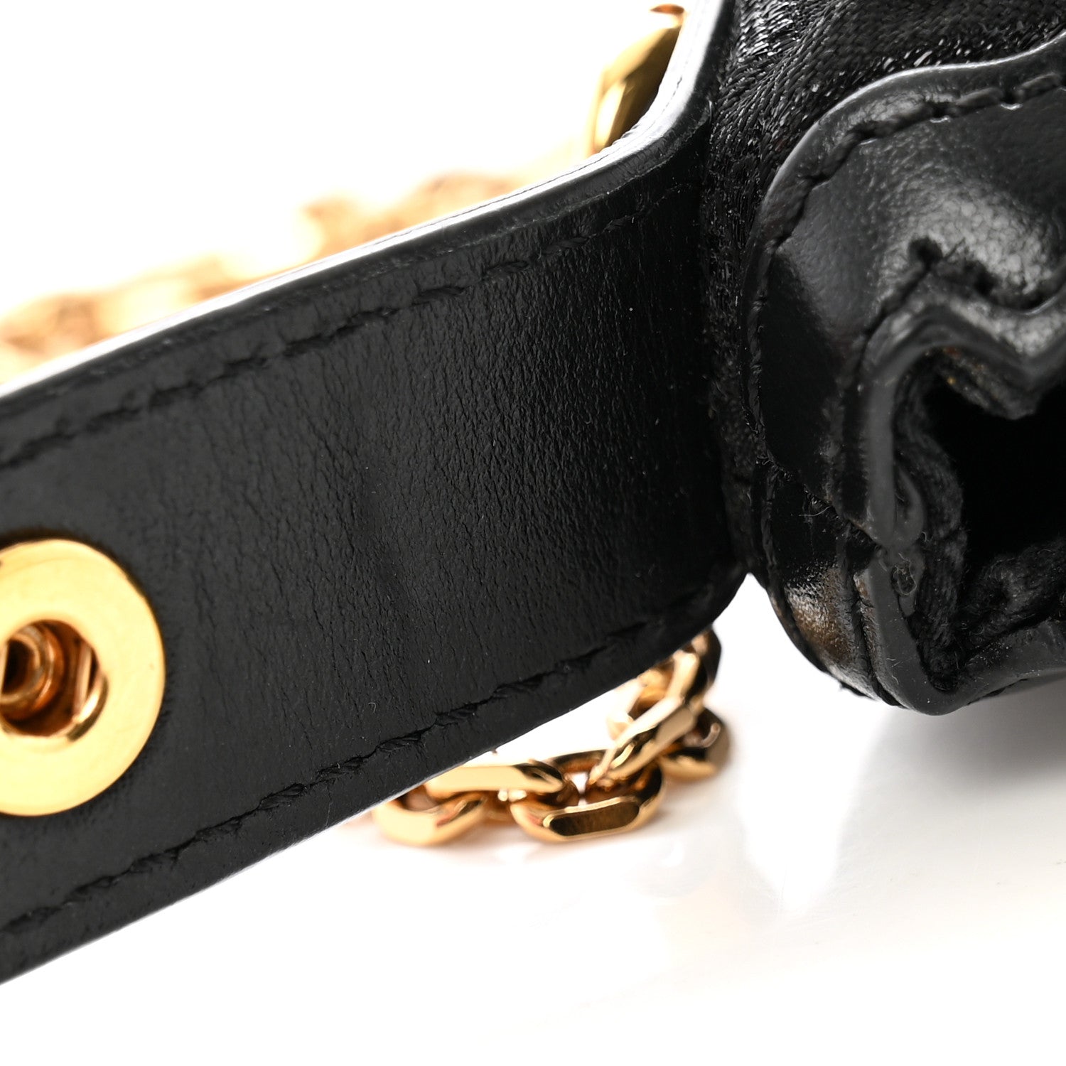 Versace Metallic Canvas La Greca Signature Mini Bag Black 10 of 10