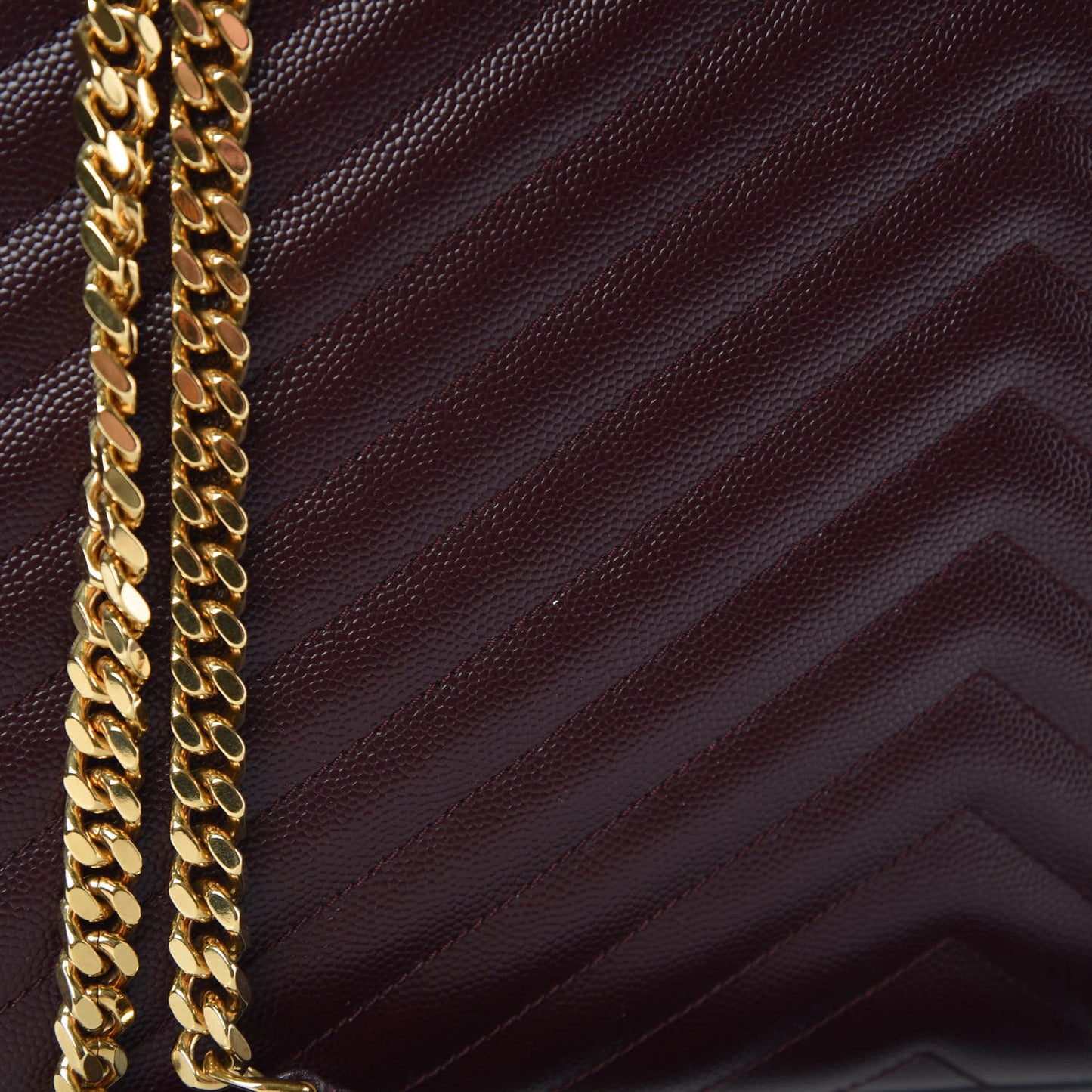 Grain De Poudre Matelasse Chevron Large Monogram Satchel Rouge Legion
