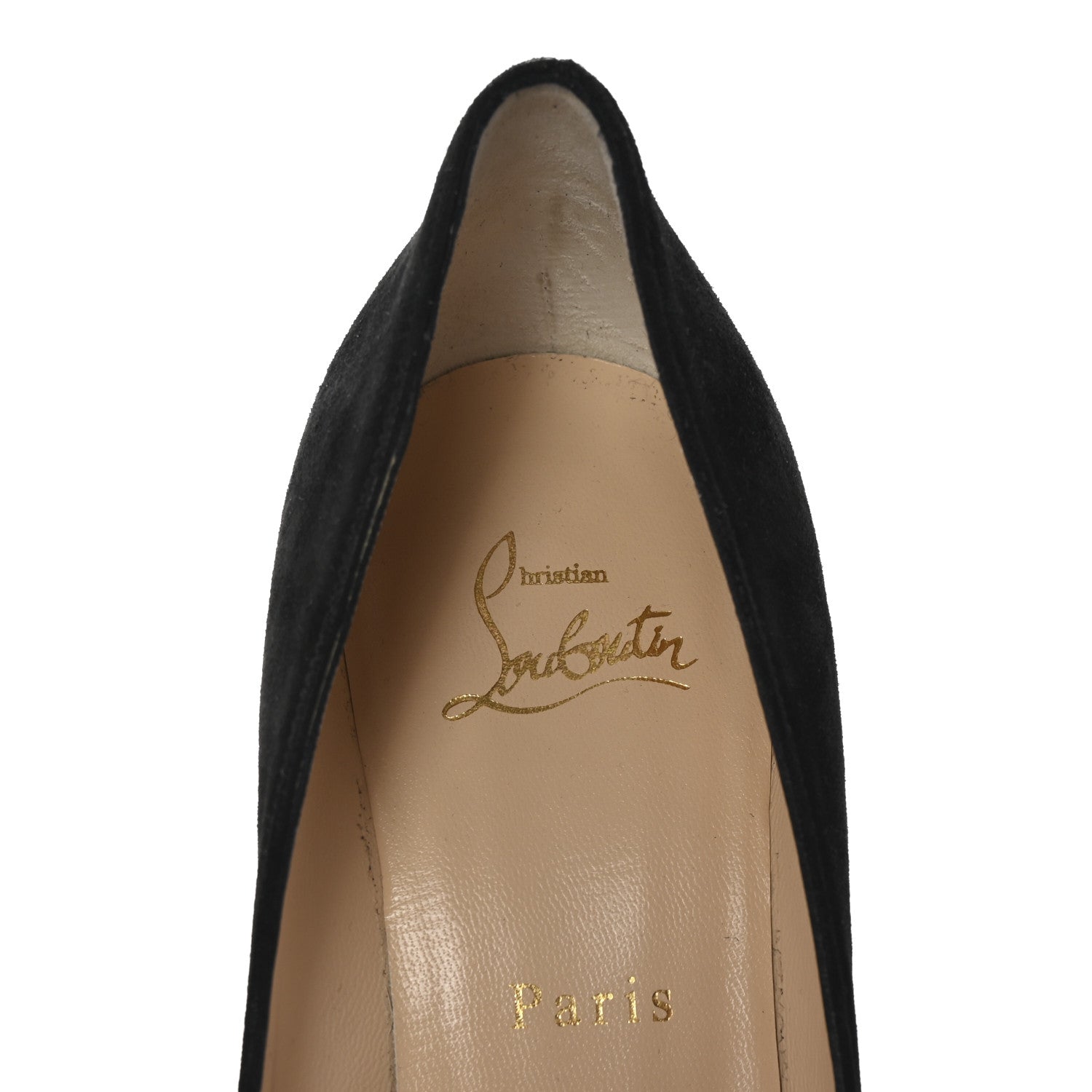 Christian Louboutin Veau Velours Patent CL 80 Pumps 39 Black Red 8 of 9