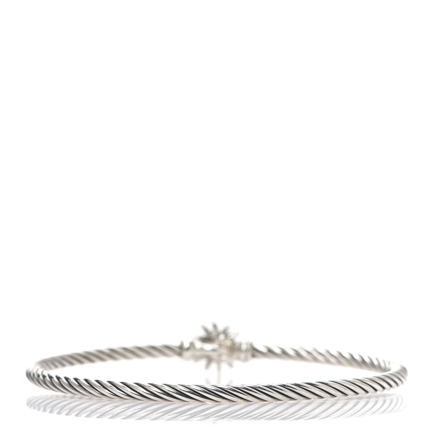 Sterling Silver Diamond Starburst Bracelet
