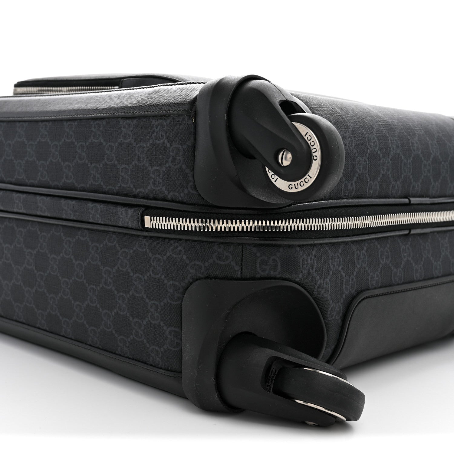 Gucci GG Supreme Monogram Azalea Calfskin Retro Interlocking G Small Savoy Cabin Trolley Beige Ebony Brown Sugar 8 of 10