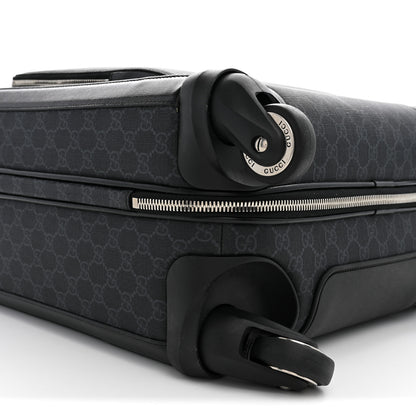 Gucci GG Supreme Monogram Azalea Calfskin Retro Interlocking G Small Savoy Cabin Trolley Beige Ebony Brown Sugar 8 of 10