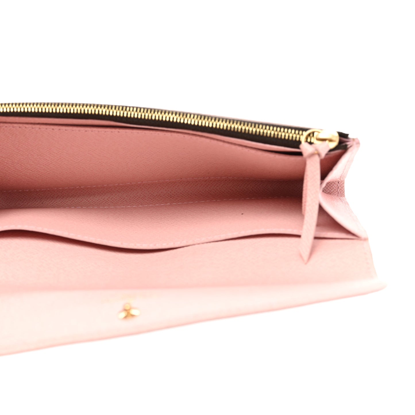 Damier Ebene Caissa Wallet Rose Ballerine