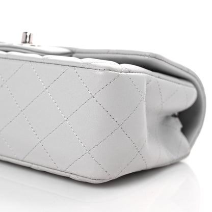 Chanel Lambskin Quilted Mini Rectangular Flap Grey 9 of 9