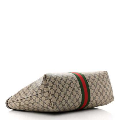 Gucci GG Supreme Monogram Medium Ophidia Shopping Tote Brown 4 of 17