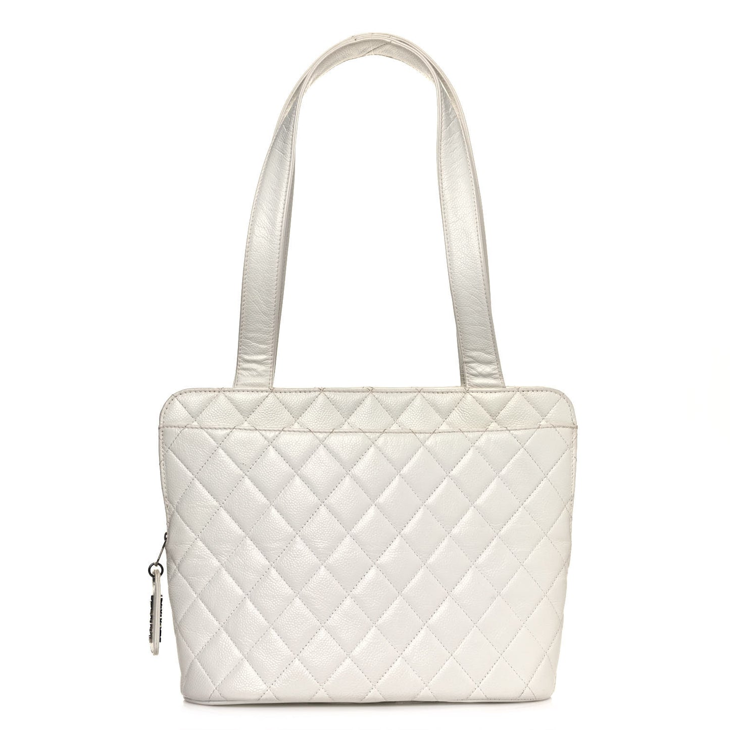 Caviar Quilted Shoulder Bag White