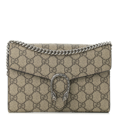 Gucci GG Supreme Monogram Mini Dionysus Chain Wallet Beige Taupe 1 of 14