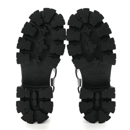 Prada Foam Rubber Triangle Logo Monolith 55mm Cage Sandals 39 Black 36 Black 6 of 10