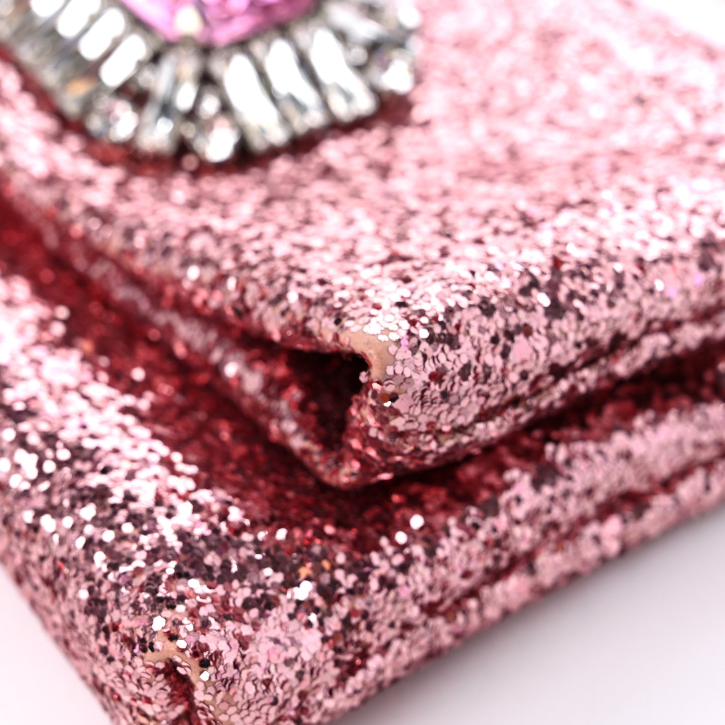 Glitter Crystal Galactica Titania Clutch Candyfloss