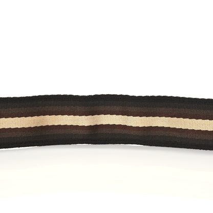 Gucci Calfskin Web Interlocking G Belt 95 38 Brown Cream 5 of 8