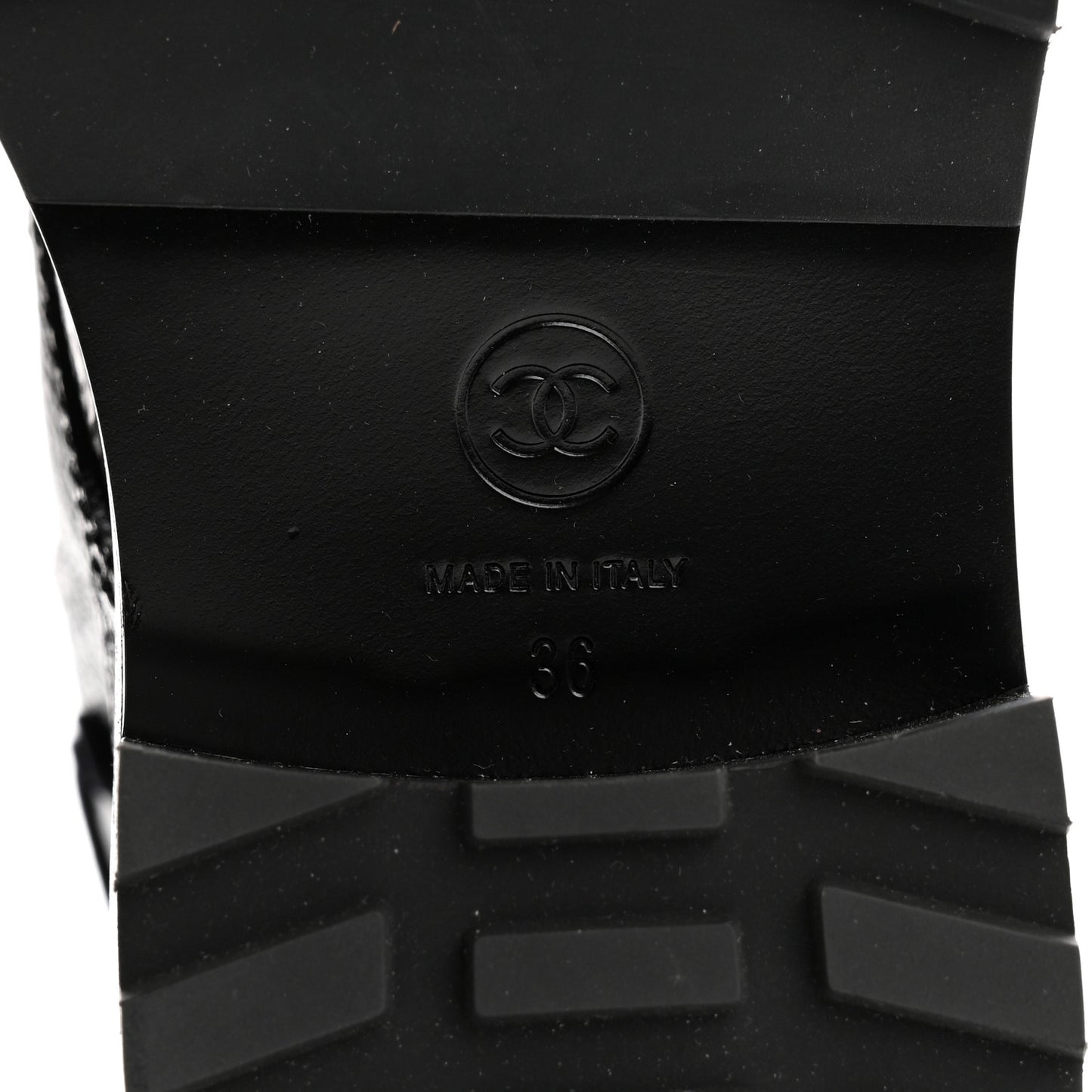 Shiny Calfskin Velvet Pearl Combat Short Boots 36 Black