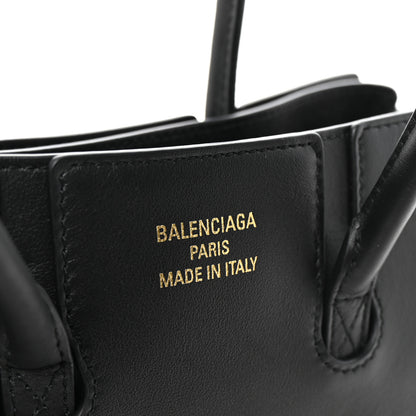 Balenciaga Smooth Calfskin Mini Bel Air Carry All Bag Black 6 of 10