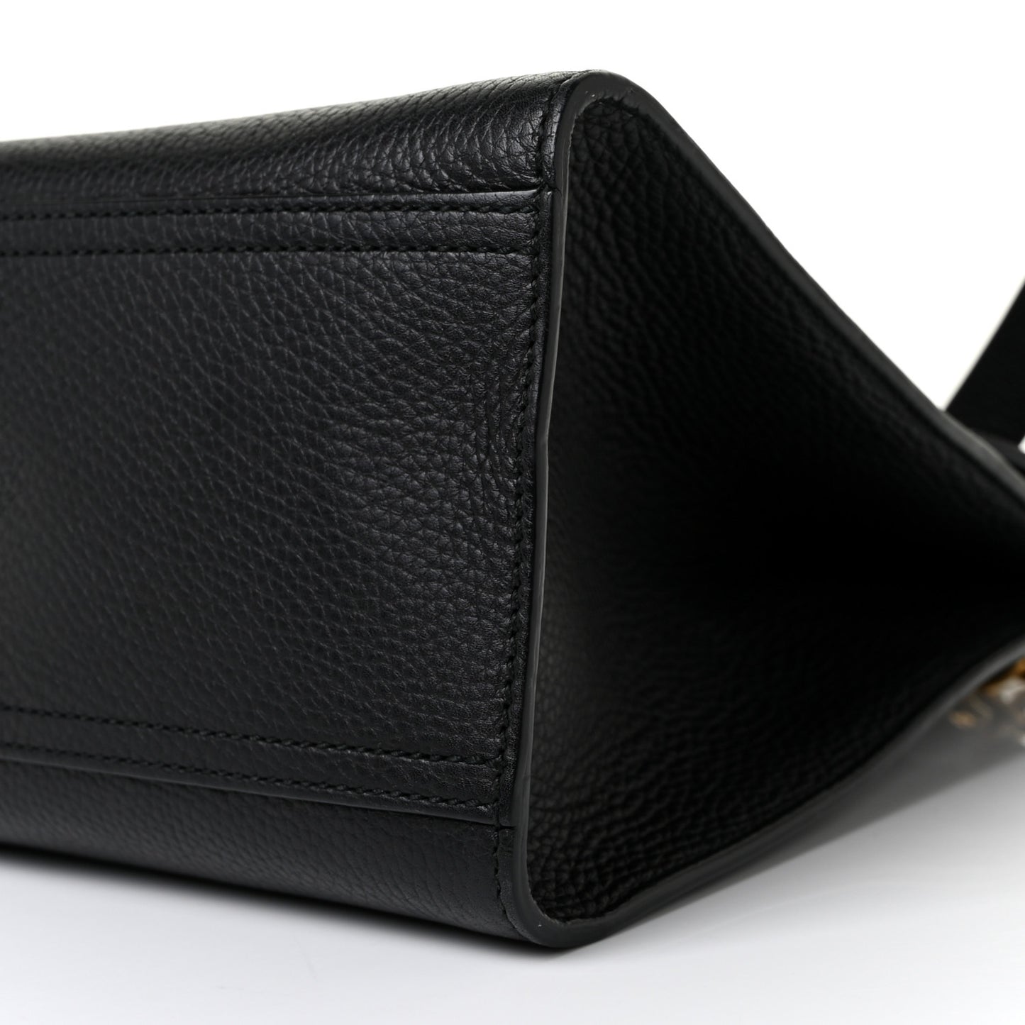 Calfskin Small GG Marmont Top Handle Bag Black