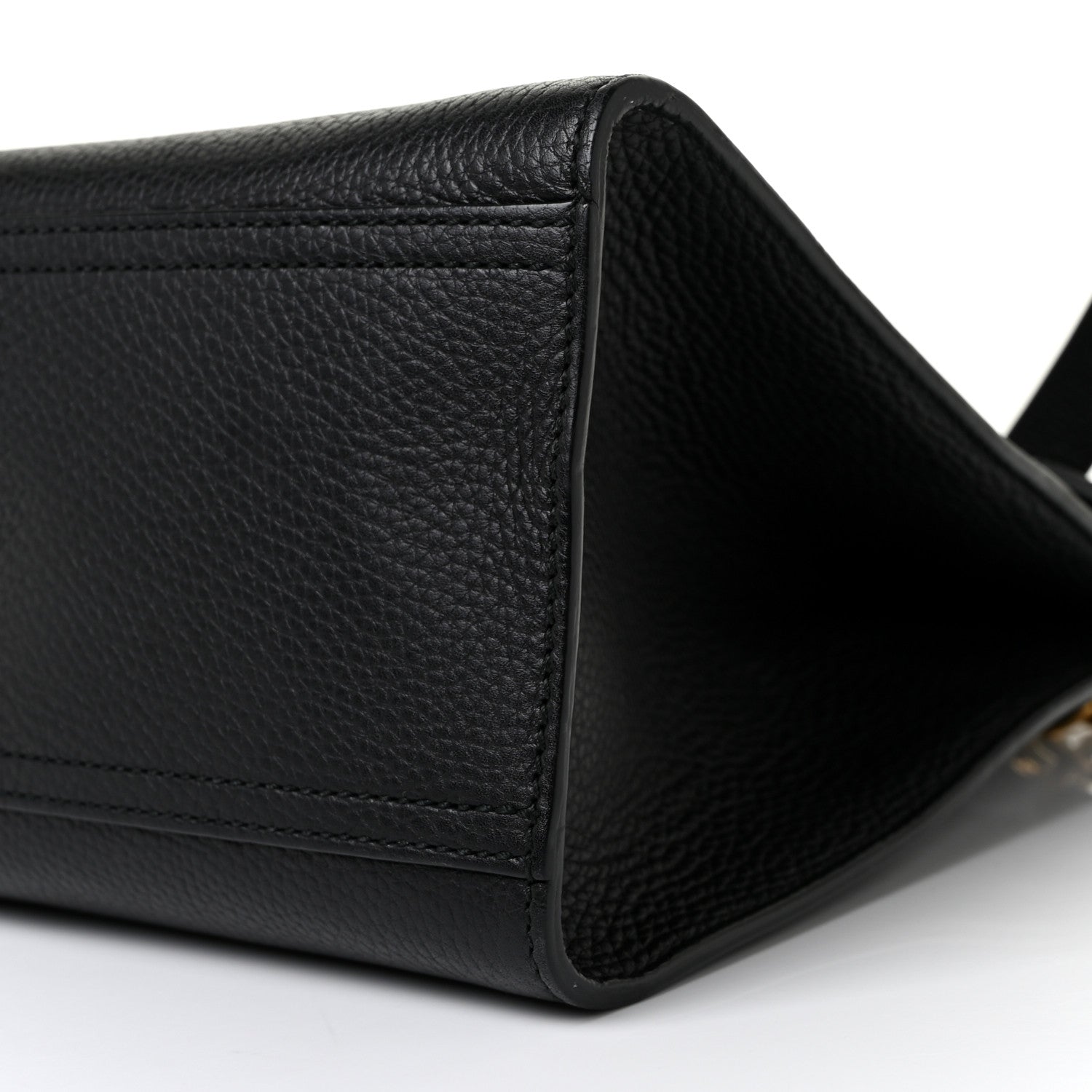 Gucci Calfskin Small GG Marmont Top Handle Bag Black 9 of 9