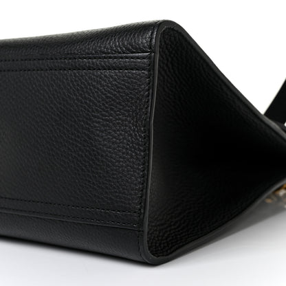 Gucci Calfskin Small GG Marmont Top Handle Bag Black 9 of 9