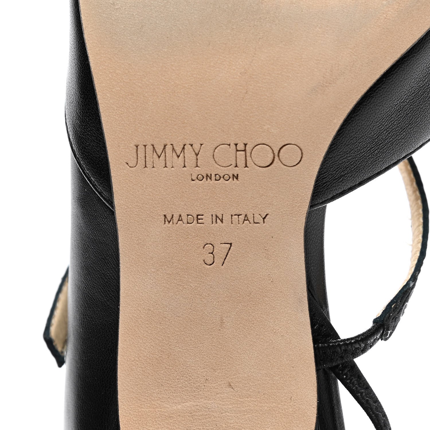 Jimmy Choo Nappa Ray Slingback Pumps 37 Black 6 of 8