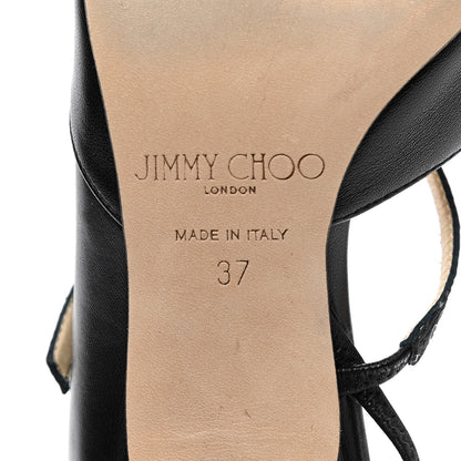 Jimmy Choo Nappa Ray Slingback Pumps 37 Black 6 of 8