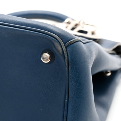 Christian Dior Bullcalf Medium Be Dior Flap Mineral Blue 11 of 20