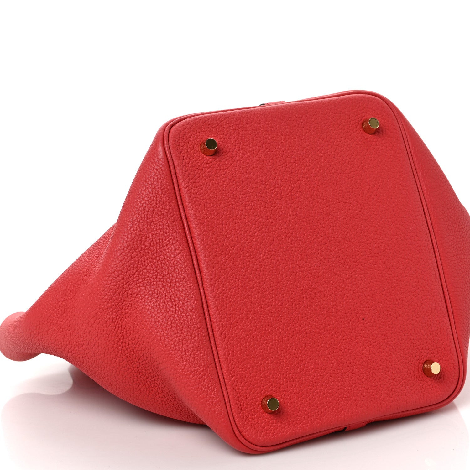 Hermes Taurillon Clemence Picotin Lock 22 MM Rouge de Coeur 7 of 9