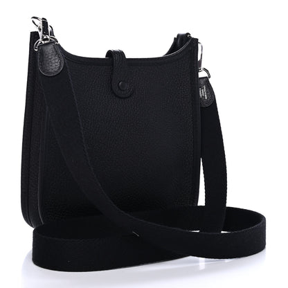 Hermes Taurillon Clemence Evelyne TPM Black 2 of 4
