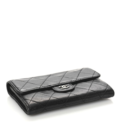 Chanel Lambskin Quilted Flap Card Holder Black 4 of 11