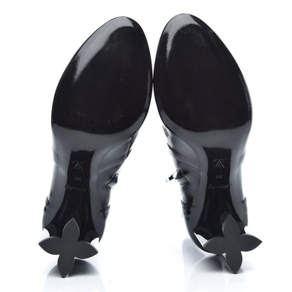 Louis Vuitton Patent Silhouette Ankle Boots 39 Black 5 of 7