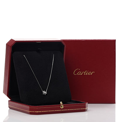 Cartier 18K White Gold Diamond Caresse D'Orchidees Par Necklace 6 of 6