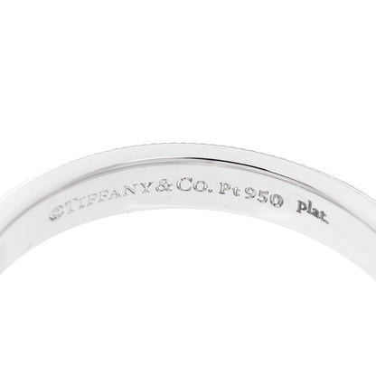 Tiffany Platinum 3mm Together Milgrain Wedding Band Ring 57 8 4 of 5