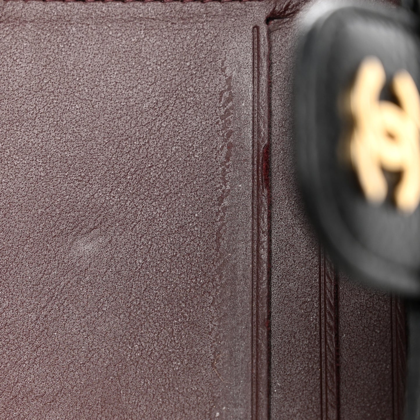 Caviar Quilted Compact Flap Wallet Black